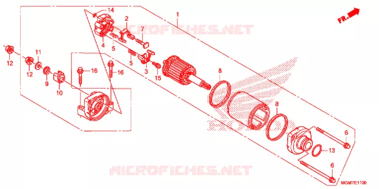 STARTER MOTOR Honda MOTO 600 HORNET 2013  CB600FAD