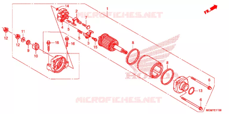 STARTER MOTOR Honda MOTO 600 HORNET 2013  CB600FAD
