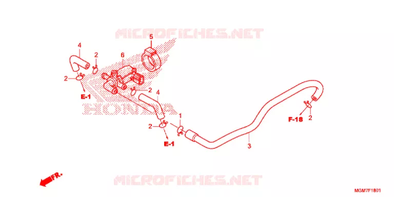 AIR INJECTION CONTROL VALVE Honda MOTO 600 HORNET 2013  CB600FAD