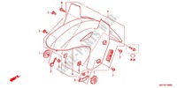 FRONT FENDER for Honda CROSSRUNNER 800 GRISE 2012