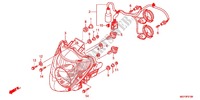 HEADLIGHT for Honda CROSSRUNNER 800 GRISE 2012