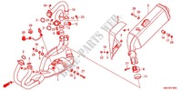 EXHAUST MUFFLER (2) for Honda CROSSRUNNER 800 2012