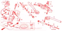 HANDLE PIPE/TOP BRIDGE (2) for Honda CBR 1000 RR ABS 2009