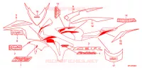 STICKERS (2) for Honda CBR 1000 RR ABS 2009
