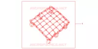 RUBBER NET BLACK for Honda CB 500 2000
