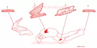 STICKERS (4) for Honda CB 500 2000