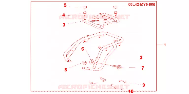 LUGGAGE RACK Honda MOTO 500 CB 2000  CB500Y
