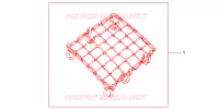 RUBBER NET BLACK for Honda CB 1300 ABS FAIRING 2007