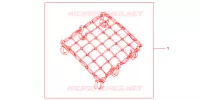 RUBBER NET BLACK for Honda CB 1300 ABS FAIRING 2007