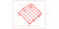 RUBBER NET BLACK for Honda CB 1300 ABS FAIRING 2008