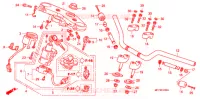 HANDLE PIPE/TOP BRIDGE (2) for Honda CB 1300 ABS, TETE DE FOURCHE 2008