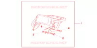LUGGAGE RACK for Honda CB 1300 ABS, TETE DE FOURCHE 2008