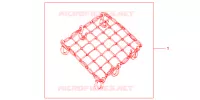 RUBBER NET BLACK for Honda CB 1300 ABS, TETE DE FOURCHE 2008