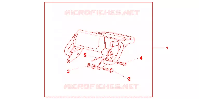 LUGGAGE RACK Honda MOTO 1300 CB 2008  CB1300SA8