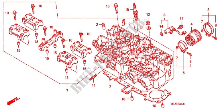 CYLINDER   HEAD for Honda CB 1300 SUPER FOUR ABS 2007