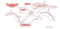 STICKERS for Honda SHADOW VT 750 AERO ABS 2007