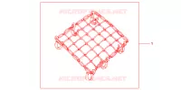 RUBBER NET BLACK for Honda CBR 125 BLACK 2009