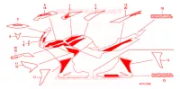 STICKERS for Honda CBR 125 BLACK 2009