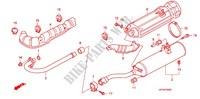 EXHAUST MUFFLER (2) for Honda FOURTRAX 420 RANCHER 4X4 Manual Shift RED 2010