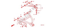 FRONT SUSPENSION ARM (4WD) for Honda FOURTRAX 420 RANCHER 4X4 Manual Shift RED 2010