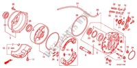 REAR BRAKE PANEL   SHOES for Honda FOURTRAX 420 RANCHER 4X4 Manual Shift CAMO 2010