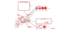 CAUTION LABEL (1) for Honda CRF 250 X 2006