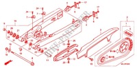 SWINGARM   CHAIN CASE for Honda CBF 1000 F ABS 98HP 2010