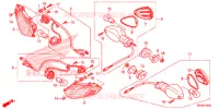 INDICATOR (2) for Honda CBR 1000 WHITE 2016