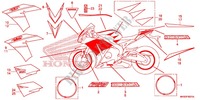STICKERS (2) for Honda CBR 1000 RR SP ABS TRICOLOR 2016