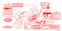 CAUTION LABEL (1) for Honda CBR 600 RR ABS 2015