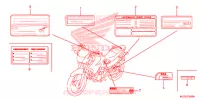 CAUTION LABEL (1) for Honda NX4 FALCON 400 Fi 2013
