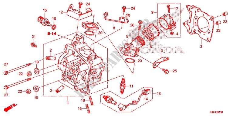 CYLINDER   HEAD for Honda SH 150 DS ABS SPECIAL 5ED 2016