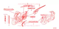 STICKERS (1) for Honda SH 150 2016