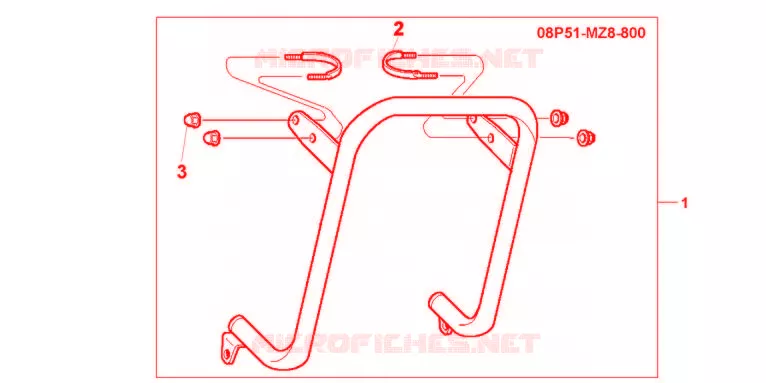 CHROME RADIATOR GUARD Honda MOTO 600 SHADOW 1999  VT600CX