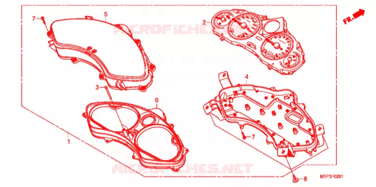 SPEEDOMETER (FJS400D9/FJS400A) Honda SCOOTER 400 SILVERWING 2009  FJS400A9