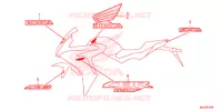 STICKERS (3U/4ED/ED/FO/MA/RU/U) for Honda CBR 650 F ABS 2015