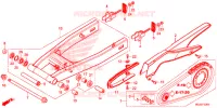 SWINGARM   CHAIN CASE for Honda CB 500 F ABS WHITE 2014