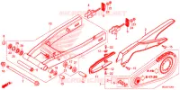 SWINGARM   CHAIN CASE for Honda CB 500 F ABS WHITE 2014