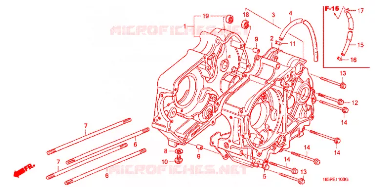 CRANKCASE - OIL PUMP Honda MOTO 50 MONKEY 1995  Z50JS_M