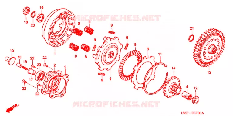 CLUTCH Honda MOTO 50 MONKEY 2000  Z50JY_M