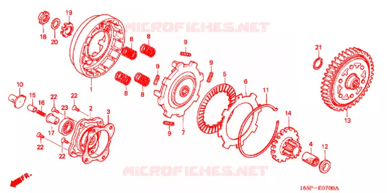 CLUTCH Honda MOTO 50 MONKEY 2000  Z50JY_M