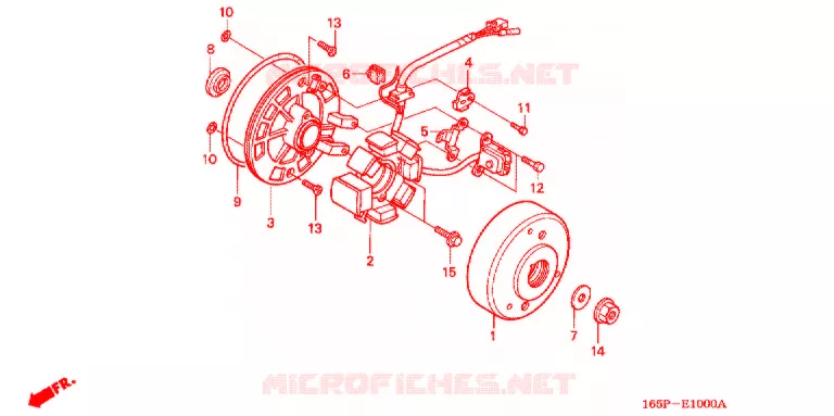 LEFT CRANKCASE COVER - ALTERNATOR (2) Honda MOTO 50 MONKEY 2000  Z50JY_M