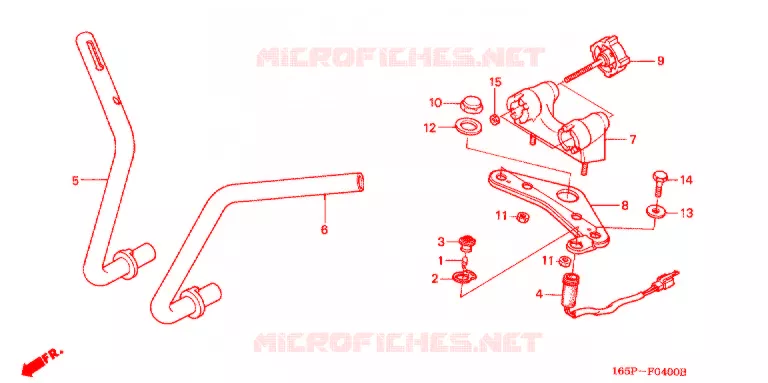 HANDLE PIPE/TOP BRIDGE (2) Honda MOTO 50 MONKEY 2003  Z50J3_M
