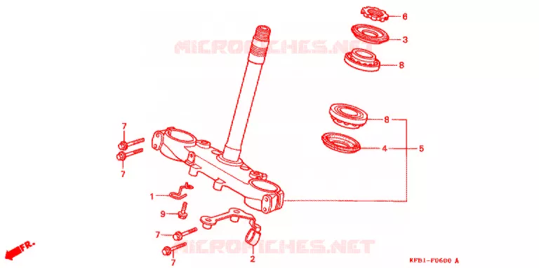 STEERING STEM Honda MOTO 230 SL 1997  SL230V