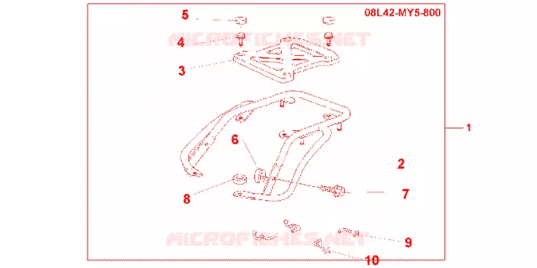 LUGGAGE RACK Honda MOTO 500 CB 1998  CB500SW