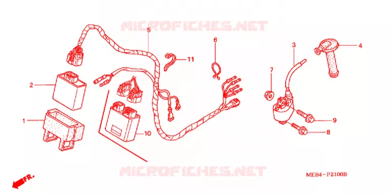 WIRE HARNESS  Honda MOTO 450 CRF 2003  CRF450R3