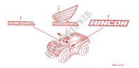 STICKERS for Honda FOURTRAX 650 RINCON GPS 2005