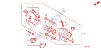 REAR BRAKE CALIPER (FES1257/A7) (FES1507/A7) for Honda S WING 125 FES ABS 2007