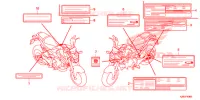 CAUTION LABEL (CA,KO,LO) for Honda MSX 125 2016