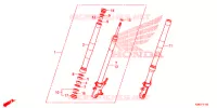 FRONT FORK for Honda MSX 125 2016
